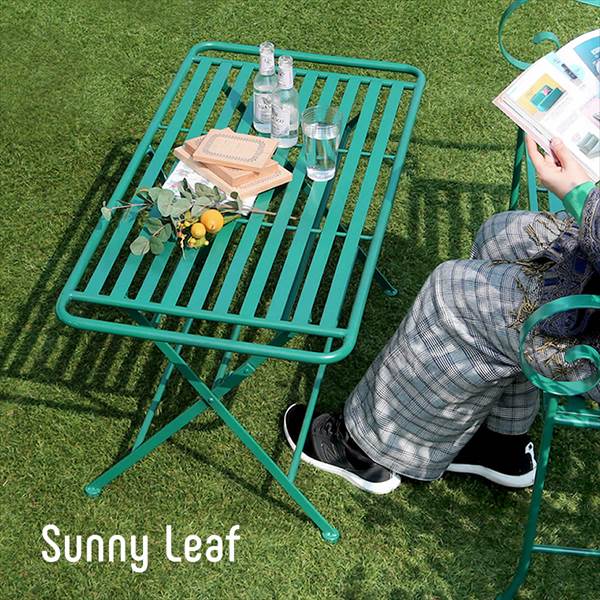 エクステリア・ガーデンファニチャー ガーデンファニチャー テーブル Sunny Leaf アイアン製 ローテーブルSPL-9003 ガーデンファニチャー ガーデンテーブル 円型 丸形 円形 丸型 庭 ベランダ バルコニー カフェ おしゃれ