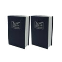 \300円引きクーポン配布/辞書型金庫 2個組 インテリア小物 置物 置物a30583 FL-2800 金庫 鍵付き 貴重品 安心 キー 防犯 隠し金庫 書斎 寝室 本型 ブラック 鍵 気付かれない