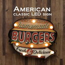 ǎEtB A[gplEA[g{[h American Classic LED Sign AJNVbN BURGERS 2ZbgGB60806 I[fB[Y CeA X fBXvC v[g