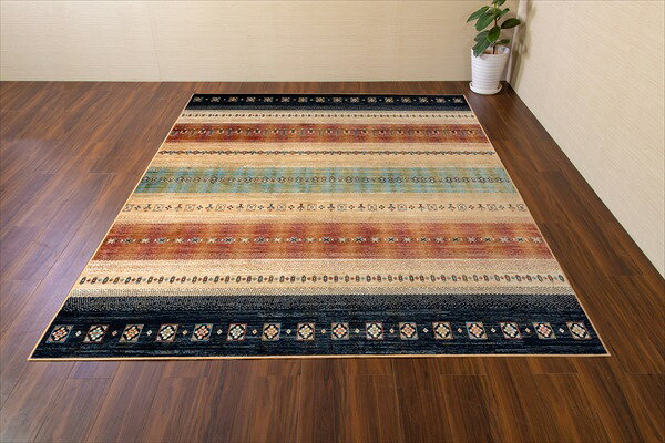 ＼本日SS特価!最大80%OFF/ベルギー製モケット織 カーペット マリス 135×195cm カーペット マット 畳 カーペット ラグR1489513 グリーン ベージュ ホットカーペット シルクタッチ ストライプ 不織布 北欧風 高級感 [3]