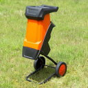 ガーデニング・農業 ガーデニング機器 粉砕機 電動粉砕機枝シュレッダー粉砕 庭木 剪定 ハイパワー チップ状 ブレーカー機能搭載 自動 電源オフ 安全 キャスタ...