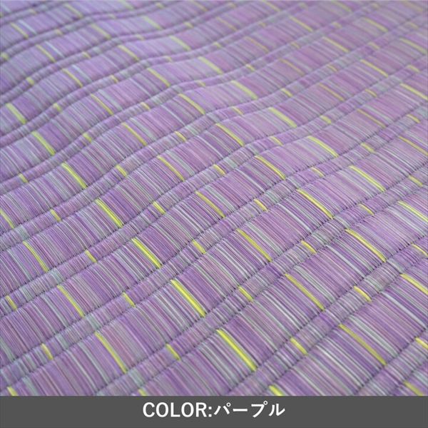 ＼本日P6倍!300円クーポン/い草カーペット 「博多」174×261cm カーペット マット 畳 カーペット ラグ 1080970120302 1080970230302 日本 天然 い草 汗臭 加齢臭 タバコ臭 ペット臭 トイレ臭 吸着 分解 吸湿 日陰干し 消臭 グリーン パープル [3]