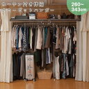 \300円引きクーポン配布/突っ張り式カーテン付き伸縮クローゼットハンガー 大タイプ 幅260~343cm 収納家具 クローゼット ワードローブnj-0496 ...