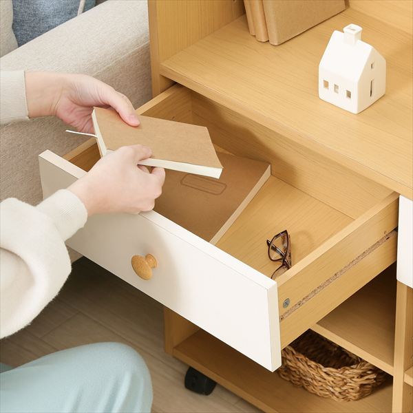 ＼本日P6倍!300円クーポン／NORM ランドセルラック ナチュラル×ホワイト 子供部屋...