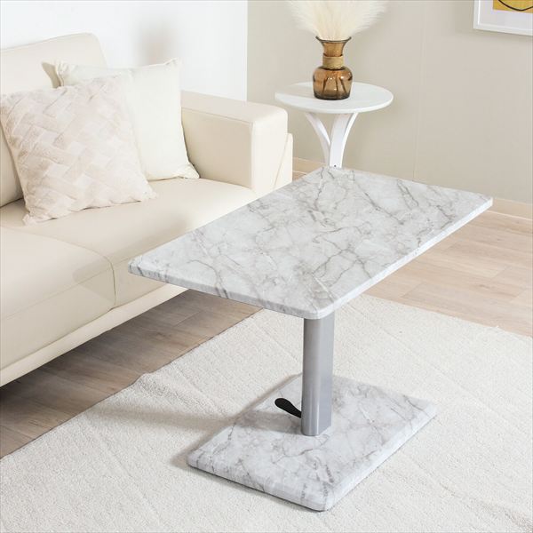 \本日300円クーポン配布/昇降テーブル9050 大理石柄(43?57cm) テーブル ダイニングテーブル19072 昇降 テーブル ダイニング リビング 新生...