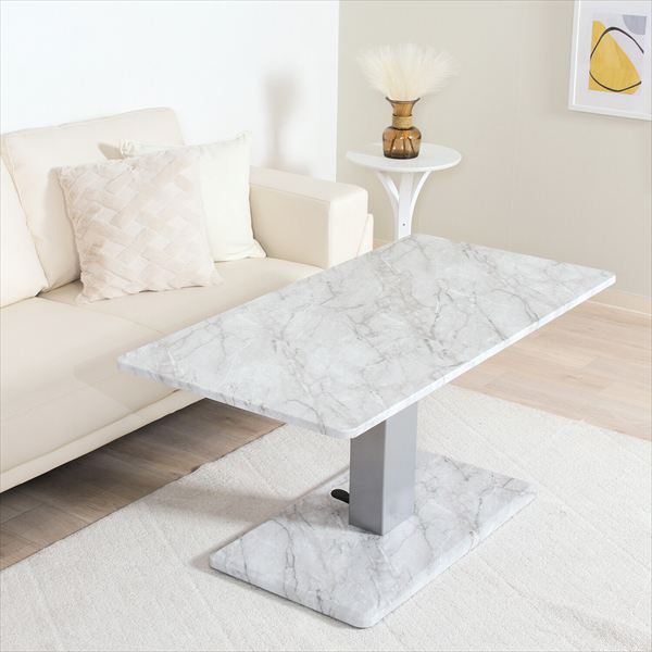 \本日300円クーポン配布/昇降テーブル12060 大理石柄(43?57cm) テーブル ダイニングテーブル19073 昇降 テーブル ダイニング リビング 新...