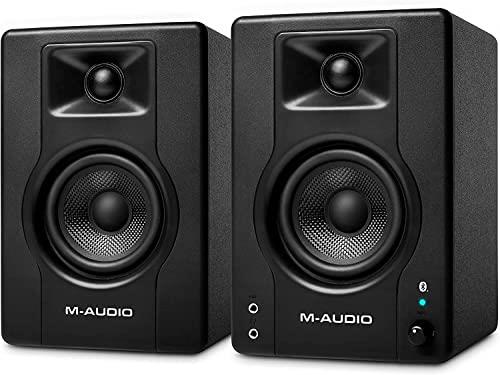 M-Audio モニタースピーカー ブルートゥース スピーカー bluetooth アクティブスピーカー pc スピーカー ゲーミング 音楽制作 RCA入力端子 L/Rペア 120W 3.5インチ BX3 BT