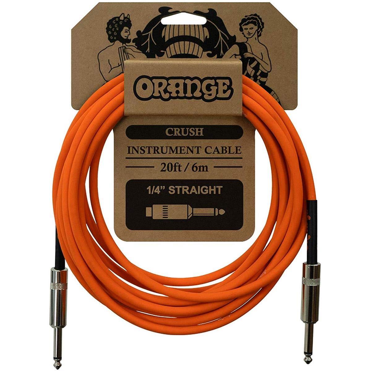 Orange CRUSH Instrument Cable 20ft/6m 1/4