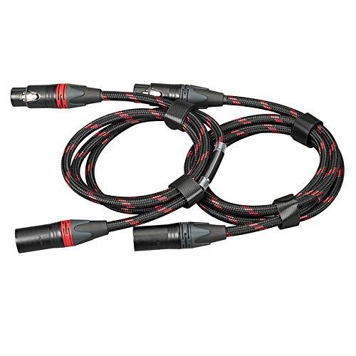 TOPPING TCX1 オーディオファン 6N単結晶銅 XLR バランスライン XLRオス TO XLRメス プロフェッショナル オーディオケーブル (75CM)