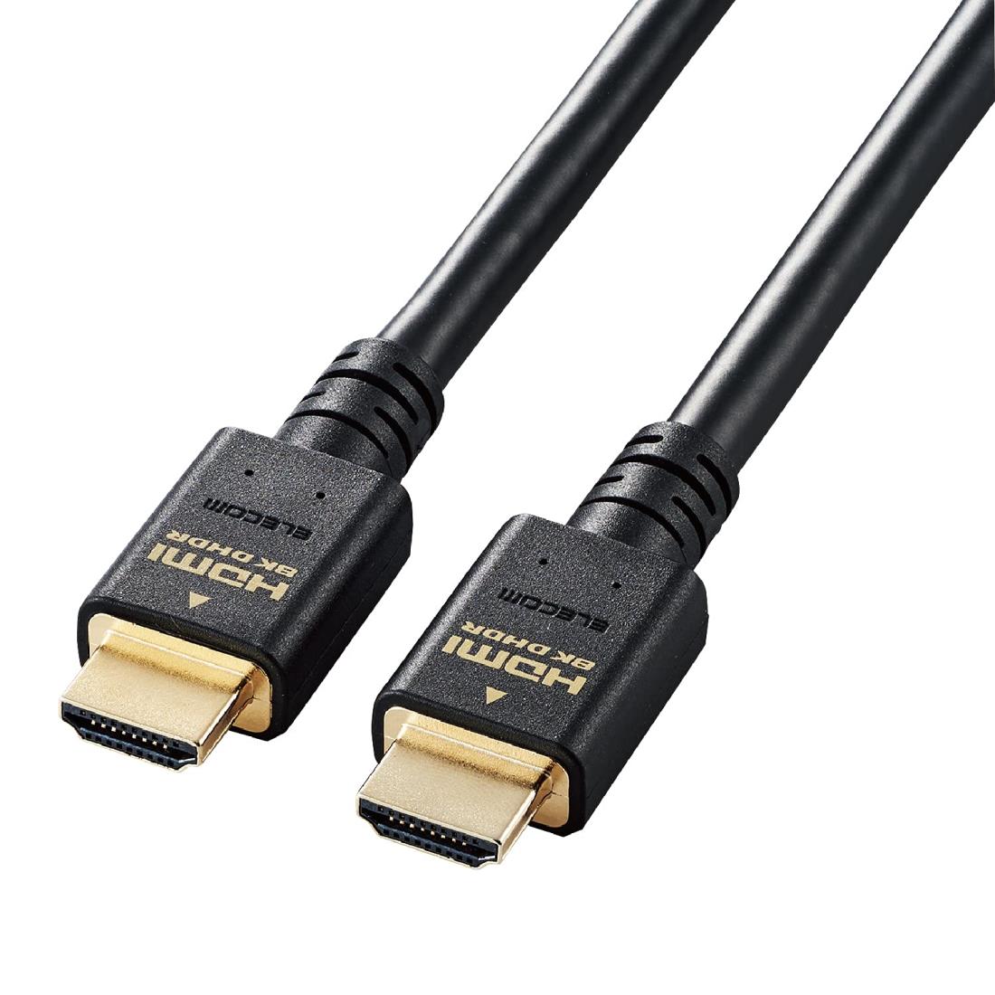 エレコム HDMI 2.1 ケーブル ウルトラハイスピード 5m 【Ultra High Speed HDMI Cable認証品】 8K(60Hz) 4K(120Hz) 48Gbps 超高速 【 PS5 / PS4 Nintendo Switch 対応】 7680×4320 eARC VRR 黒 ブラック CAC-HD21E50BK