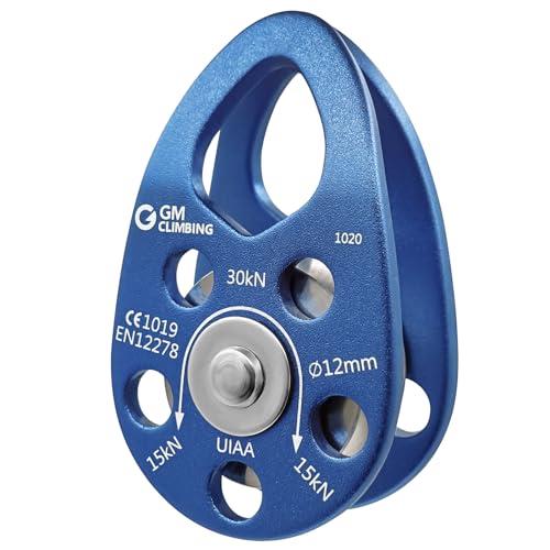 GM CLIMBING CE UIAA認証 30kN マイクロプーリー モバイルサイド プレート クライミングプーリー 12mm..