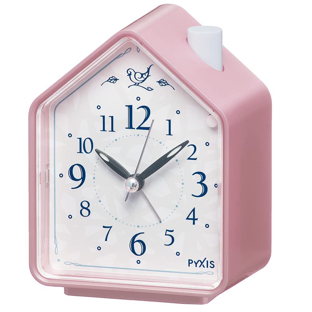 セイコークロック(Seiko Clock) 目覚まし時計 ピンクパール 110×86×62mm NR434P
