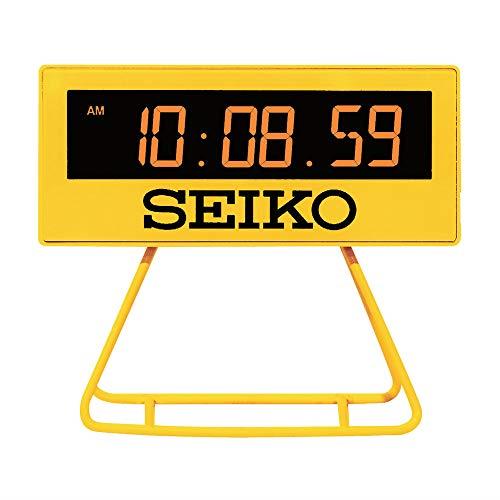 セイコークロック(Seiko Clock) 目覚まし時計 置き時計 デジタル ミニタイマークロック 黄色 93×104×45mm SQ815Y