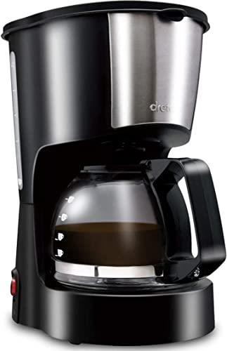 ドリテック(dretec) コーヒーメーカー 自動 保温機能付き ガラスポット付き リラカフェ ブラック 紙フィルター不要 コンパクト CM-100ABKDI