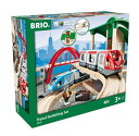 BRIO (ブリオ) WORLD トラベルレールセット 全42ピース 対象年齢 3歳~ (電動車両 電車 おもちゃ 木製 レール) 33512