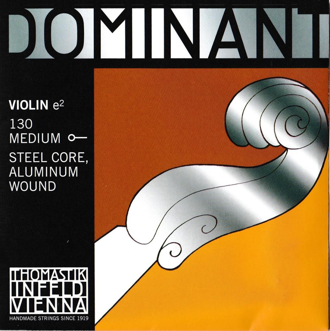Dominant No.130 ヴァイオリン弦 スチール/アルミ巻 E線 (4/4)　ボールエンド