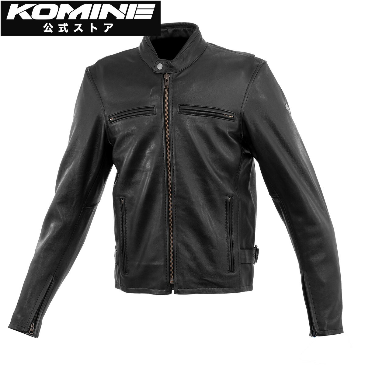 樂天商城 - 【公式】コミネ KOMINE LJ-5343 シングルライダースレザージャケット バイク バイク用 バイクウェア バイクジャケット レザージャケット レザー 本革 革 革ジャン プロテクター付属