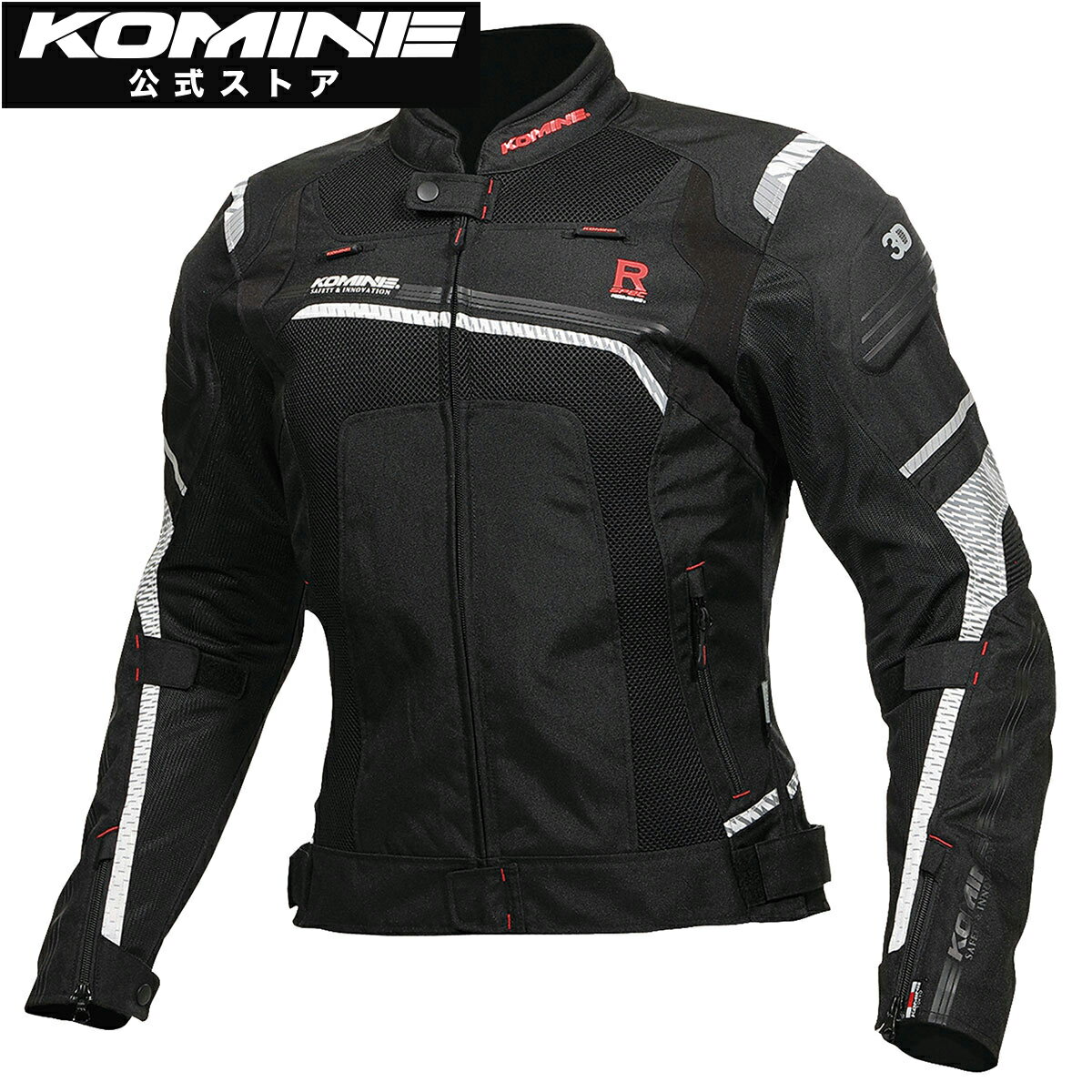 乐天商城 - 【公式】コミネ KOMINE JK-130 Rスペックメッシュジャケット バイク バイク用 バイクウェア バイクジャケット メッシュジャケット プロテクター付き 通気 春 夏 CE規格レベル2 CEレベル2 Rスペック レース レーシング スポーツ