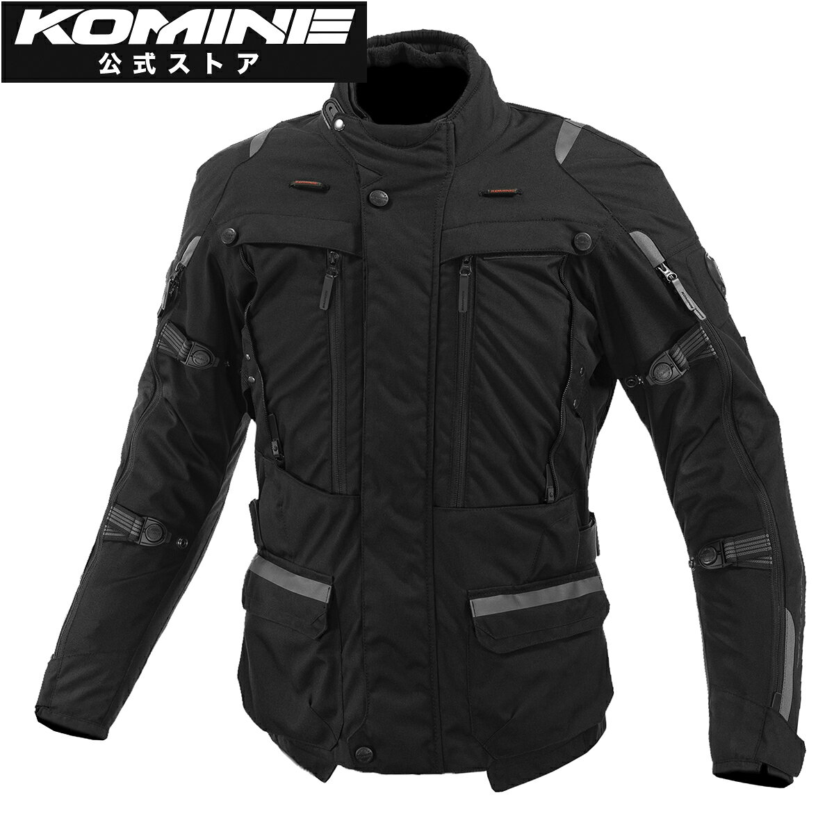 乐天商城 - 【公式】コミネ KOMINE JK-5744 フルイヤーツーリングジャケット-ラーマ2I バイク バイクウェア バイクジャケット プロテクター付き 秋 冬 CE規格レベル2 CEレベル2 アドベンチャー アドベンチャーバイク 通年 オールシーズン