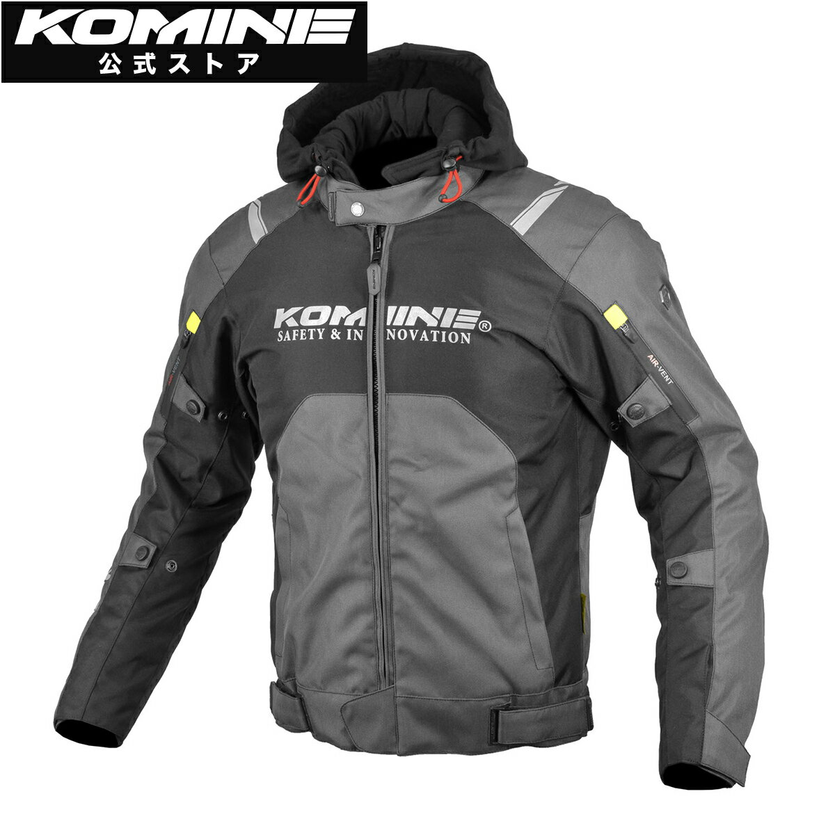 乐天商城 - 【公式】コミネ KOMINE JK-5961 プロテクトウインタージャケット バイク バイクウェア バイクジャケット プロテクター付き 秋 冬 CE規格レベル2 CEレベル2 保温インナー ライナー インナー取外し可能 パーカー フード取外し可能