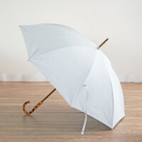 日傘メンズ女性用日傘ブランド小宮商店晴雨兼用傘「オーガニックシェード」おしゃれ長傘55cm8本骨一級遮光uvカット紫外線99.99%カット綿コットン黒コーティングストライプかわいい傘専門店小宮商店日本製修理