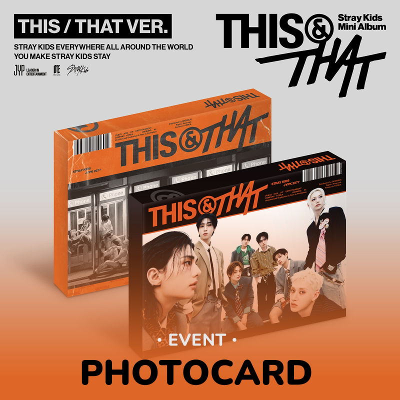 【withmuu イベント】 Stray Kids - THIS & THAT (THIS VER., THAT VER.) + 公式フォトカード / ストレイキッズ