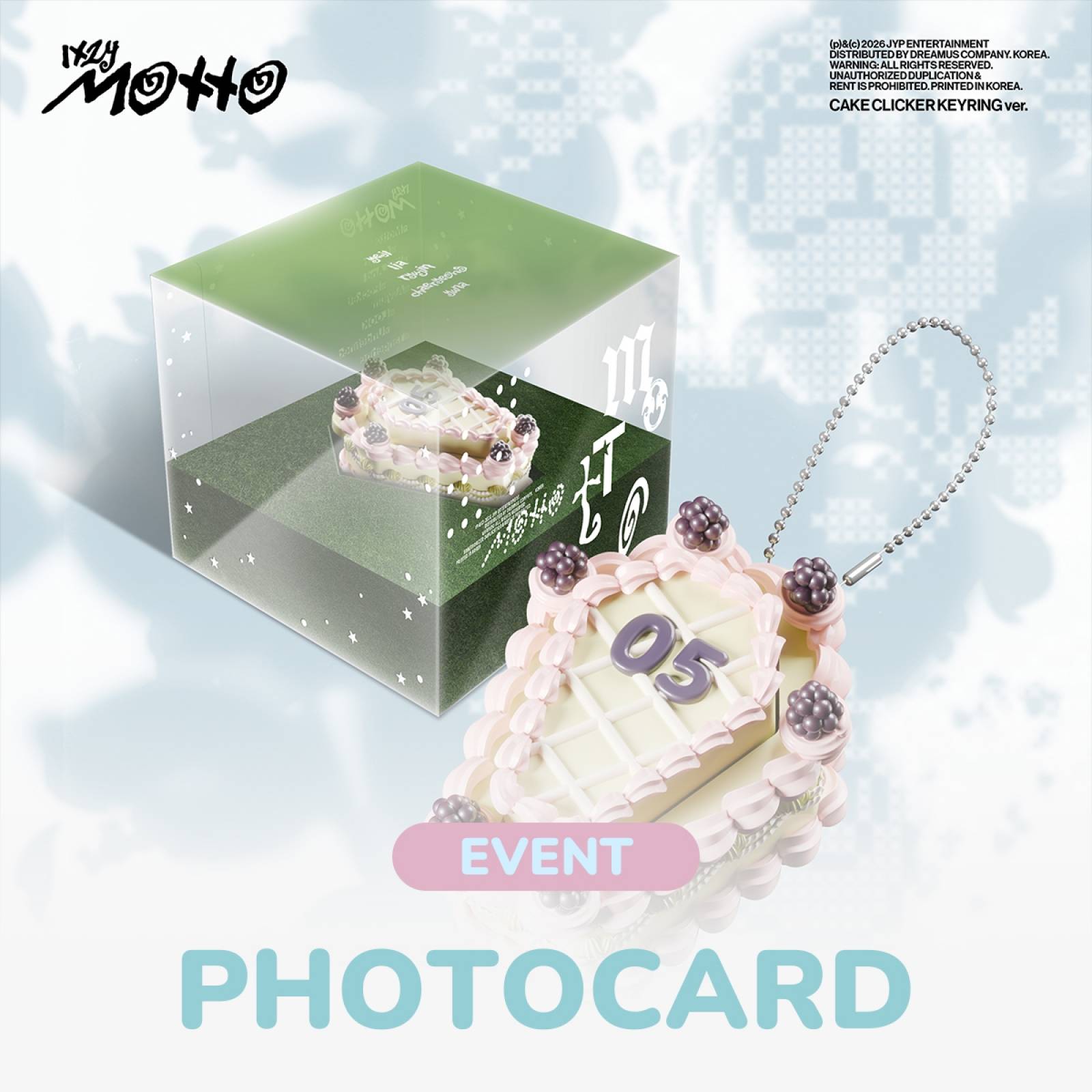 Rakuten - 【WITHMUU イベント】【スマートアルバム】 ITZY - Motto (CAKE CLICKER KEYRING Ver.) + 未公開セルフィーフォトカード / そこに / ッッ / ない