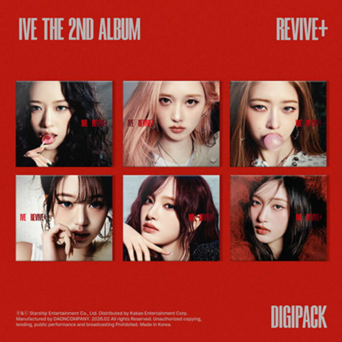 【セット/アルバム6種】 IVE - THE 2nd ALBUM [ REVIVE+ ] (Digipack Ver. 限定盤) / アイブ
