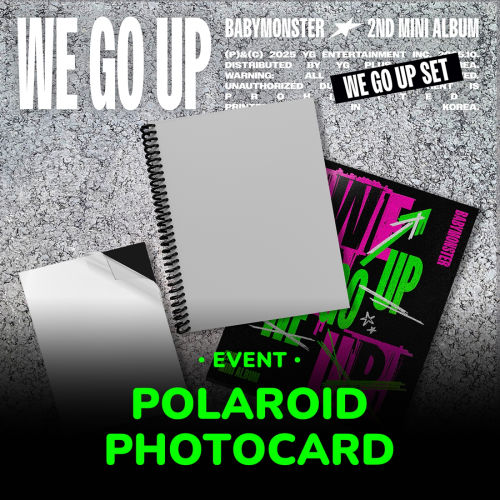 【イベント】【セット/アルバム3種】 BABYMONSTER - 2nd MINI ALBUM [ WE GO UP ] + WITHMUU PHOTOCARD / BABYMONS7ER / ベビーモンスター