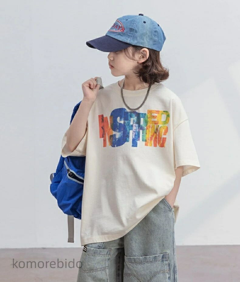 【送料無料】キッズ Tシャツ 半袖 男の子 運動 ジュニア Tシャツ 半袖 トップス 子供服 大きいサイズ 夏服 通園 通学 小学生 中学生 高校生 可愛い カジュアル 120cm 130cm 140cm