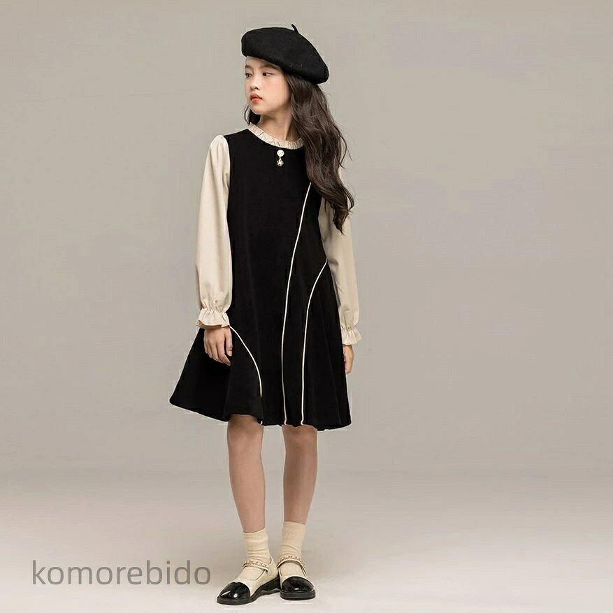 【送料無料】キッズ ワンピース 秋 冬 春 子供服 女の子 ワンピース キッズ ワンピース カジュアル ナチュラル 結婚式 パーティー 韓国子供服 おしゃれ 小学生 中学生 大人っぽい