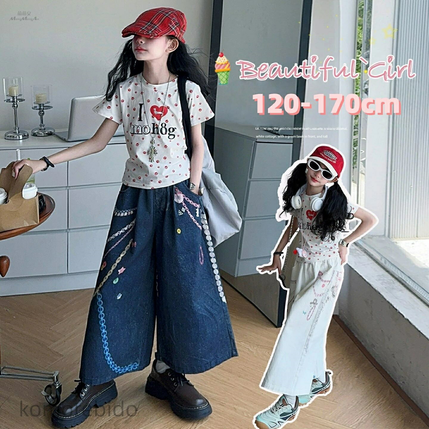 子供服女の子セットアップ春夏半袖t...