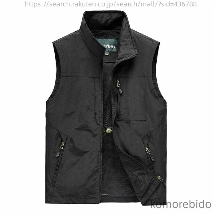 Vests - 【送料無料】メンズ ベスト 作業ベスト メンズ 多機能ベスト お釣りベスト 速乾ベスト ジャケット 裏メッシュ 春 秋 冬 大きいサイズ トップス 軽量 耐磨耗性 散歩 清涼 お出かけ 登山