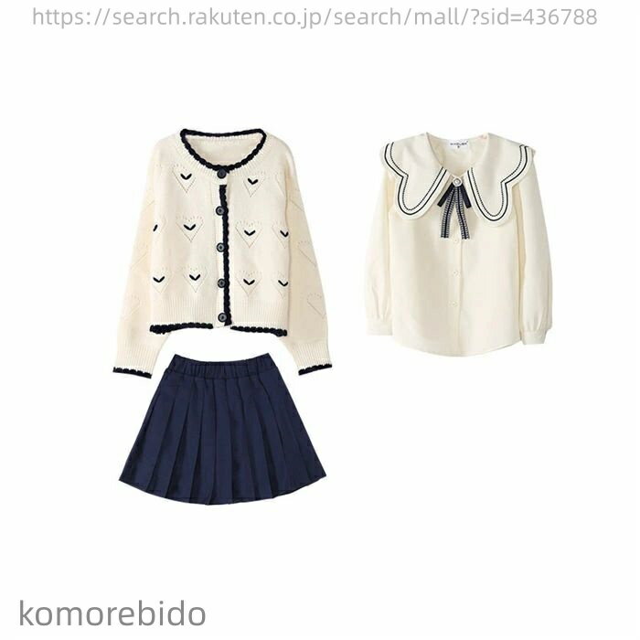 【送料無料】子供服 女の子 セットアップ 上下セット キッズ 入学式スーツ 卒業式スーツ フォーマル服 JK服 セーター シャツ プリーツスカート 春秋 入学式 卒業式 入園式 入学祝い