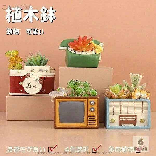 植木鉢プランターミニ多肉苔コケリウ...