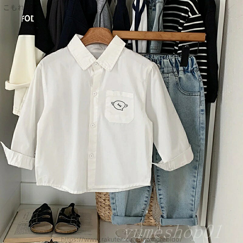 【送料無料】子供の春のシャツ2025ファッションはかわいい子供服の男の子の韓国版綿の上着の赤ちゃんのシャツ