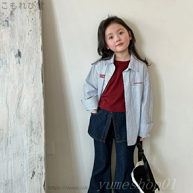 【送料無料】子供服の女の子セット2025春服の新型子供韓国版シャツtシャツジーンズの女の子服