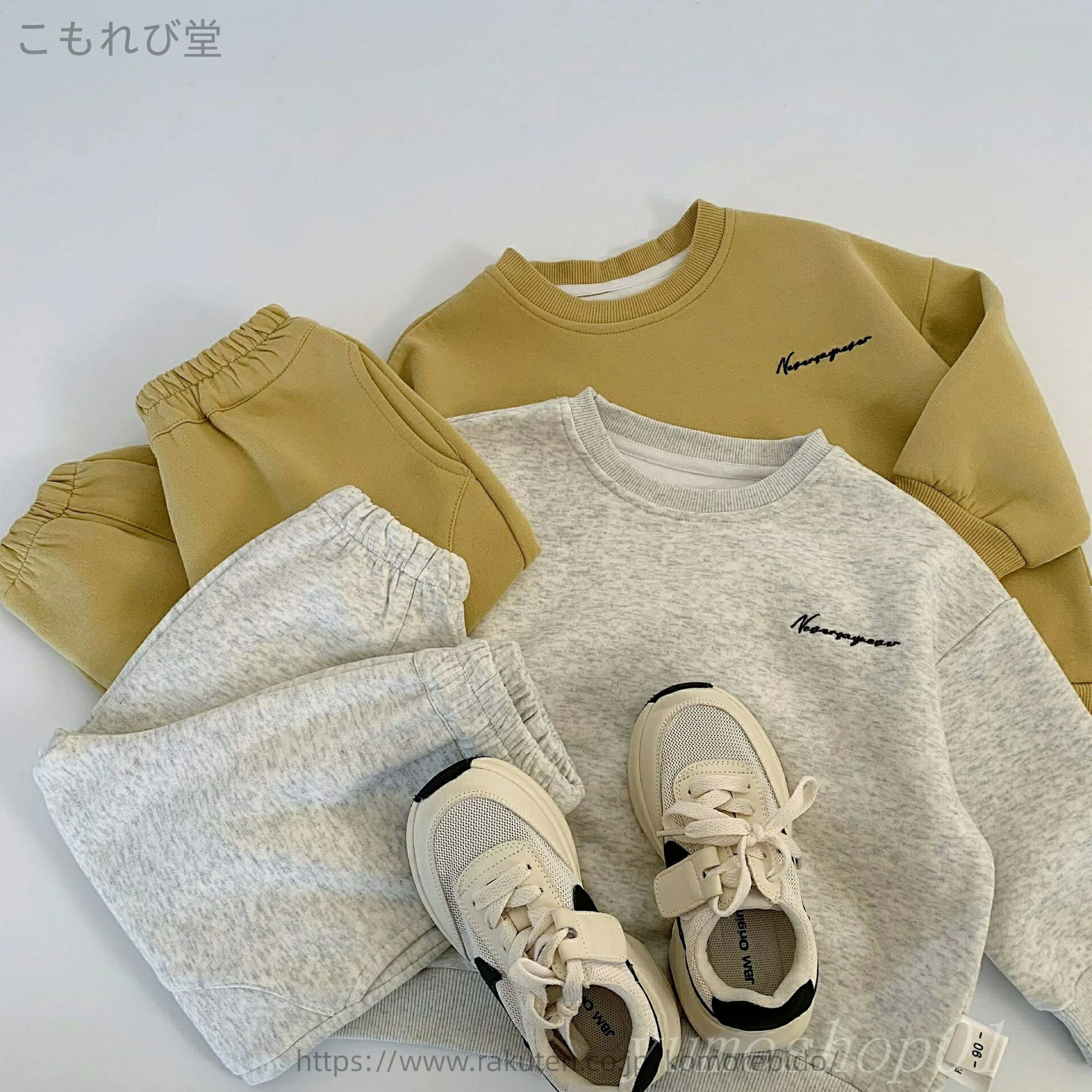 【送料無料】子供セット2025春刺繍シンプルカジュアルスウェットスポーツパンツアルファベットシンプル..