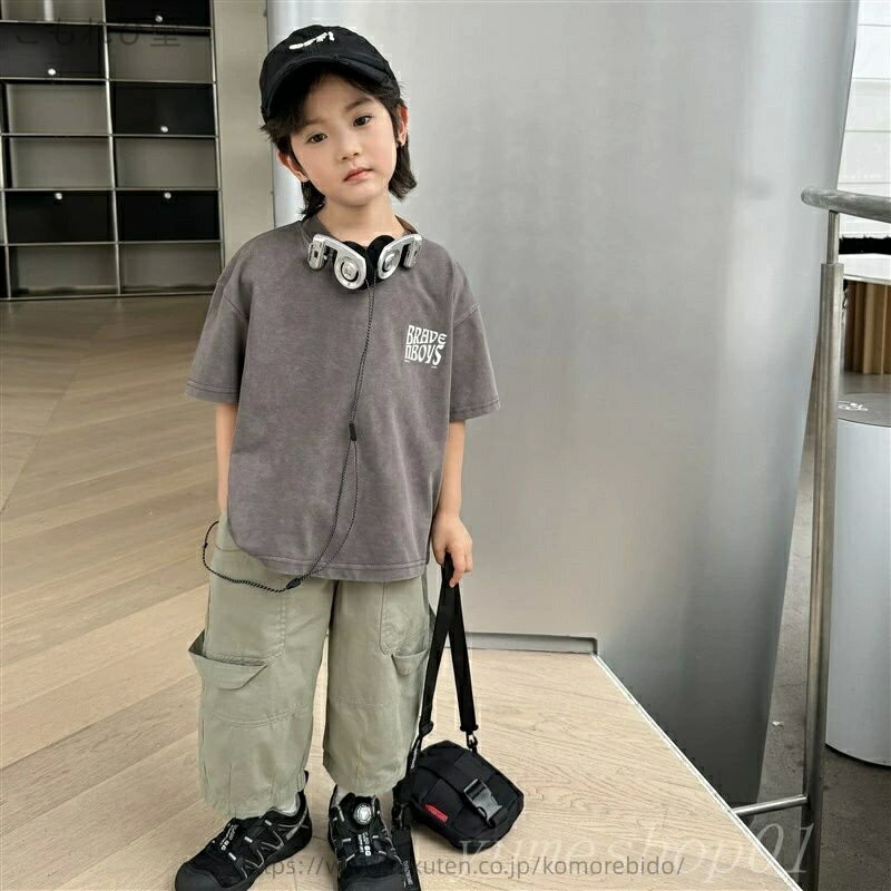 【送料無料】2025夏の新型男児凉感半袖tシャツ服子供韓国版子供服半袖大童