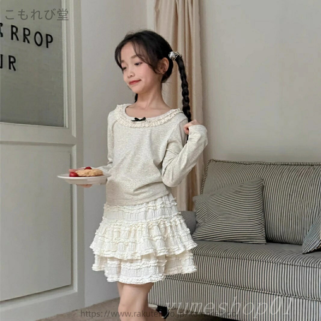 【送料無料】春夏新中大童バレエ風a字蓬蓬蓬ケーキスカート