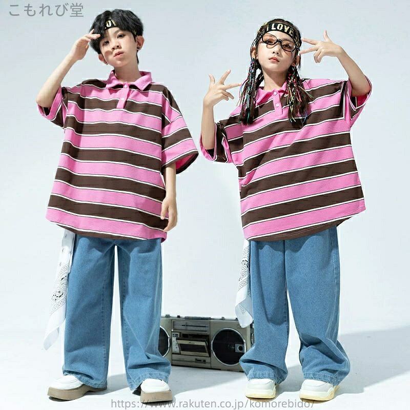 ・ダンスチームの衣装としてやダンスレッスン用、普段着としてもスタイリッシュでかっこいい！☆ ・サイズ展開が豊富でキッズはもちろん、ジュニアにも（110〜180サイズまであり）チーム衣装としても揃えやすい!! 【商品内容】 セットアップもしく...