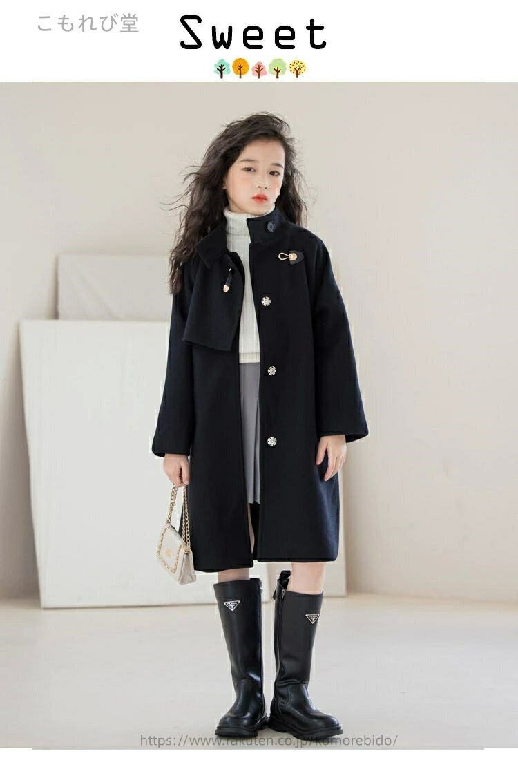 【送料無料】キッズ 子供服 ダッフルコート 女の子 冬コート 春物 秋物 アウター 可愛い ジュニア 幼稚園 卒園式 結婚式 発表会 入学式 通園 通学 演奏会 トレンチコート 韓国子供服