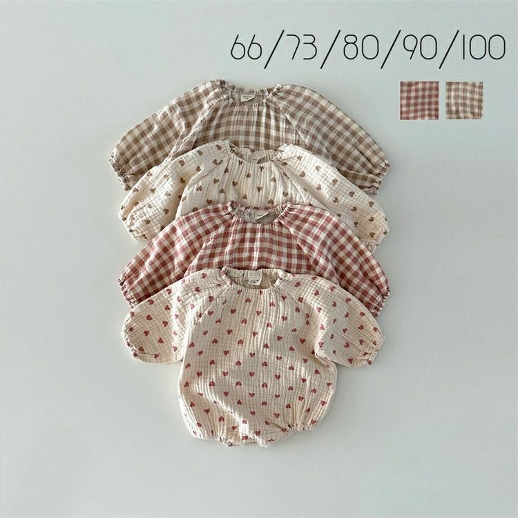 Other - 【送料無料】80 70 60 綿100 女の子 男の子 子供服 長袖ロンパース 秋冬 冬 秋 春 ベビー服 赤ちゃん 新生児 コットン100 長袖 ロンパース