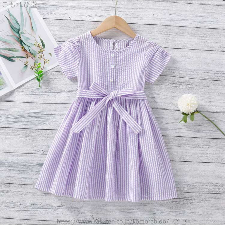 【送料無料】ベビー ワンピース 夏 春物 春服 春 女の子 キッズ服 子供服 リボン キッズ ガールズ 女の子 半袖 子供服 Tシャツワンピース