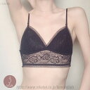 【送料無料】おしゃれ 蒸れにくい 通気性 無地 レース バックレス ノンワイヤーブラ ブラジャー 女性用下着 レディース ブラレット 三角ブラ