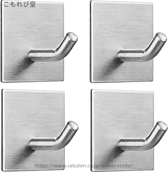 【送料無料】フック キレイにはがせるフック 耐荷重 6.8kg 強力粘着フック 壁を傷つけない防水フック ..