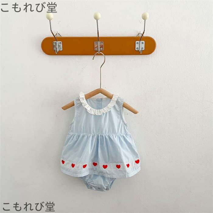 【送料無料】セレモニードレス 女の子 ベビー服 ベビードレス ベビーワンピース ロンパース 夏服 カバーオール 新生児 ノースリーブ 肌着