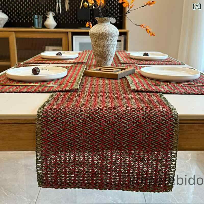 【送料無料】田園 ティータオル デコレーション ホリデー ジュート製 ランナー テーブル 織り 紙 カントリー アメリカン