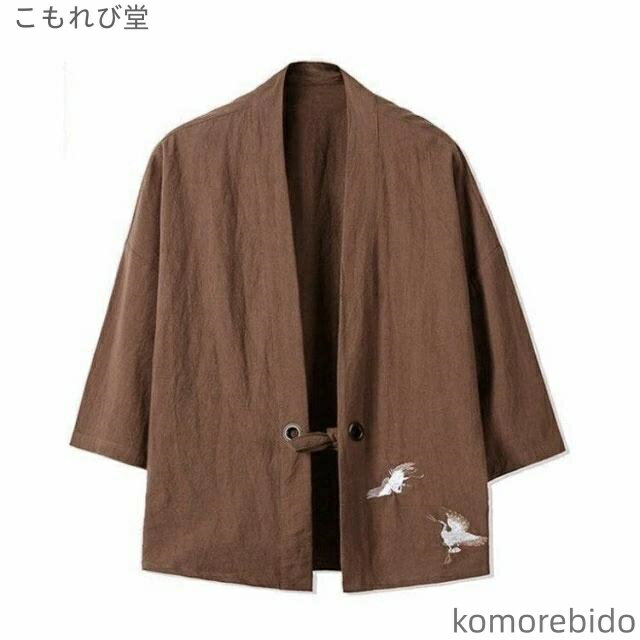 【送料無料】七分袖 おしゃれ 半纏 秋祭り お祭り 刺? カーディガン 夏 祭り 夏祭り まつり イベント 衣装 大人用 大人用 羽織 メンズ uvカ