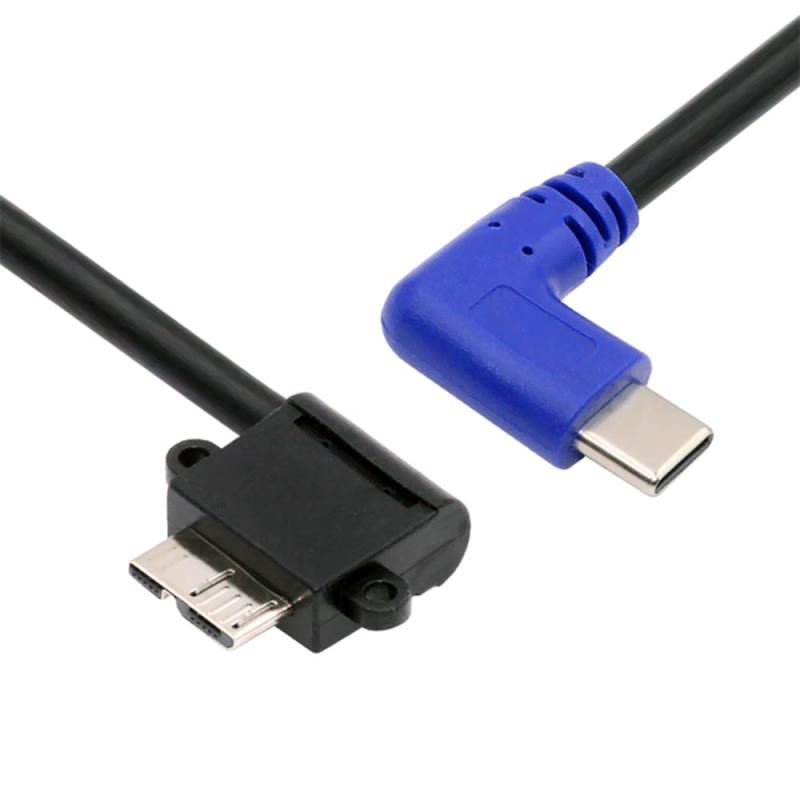 NFHK 5Gbps USB-C Type-Cホスト-産業用カメラストレージ用Micro USB3.0スクリューケーブル